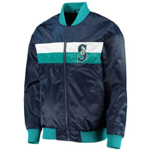 Seattle Mariners Navy The Ambassador Satin Jacket