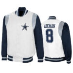 Troy Aikman NFL Dallas Cowboys Satin Jacket