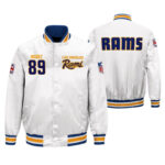 Tyler Higbee NFL Los Angeles Rams White Satin Jacket