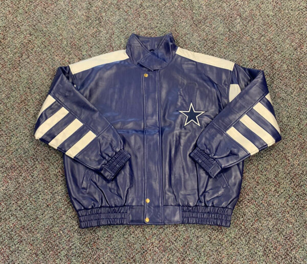 Vintage NFL Dallas Cowboys Leather Jacket (1) Vintage NFL Dallas Cowboys Leather Jacket