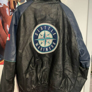 Vintage Pro Player Seattle Mariners Leather Jacket