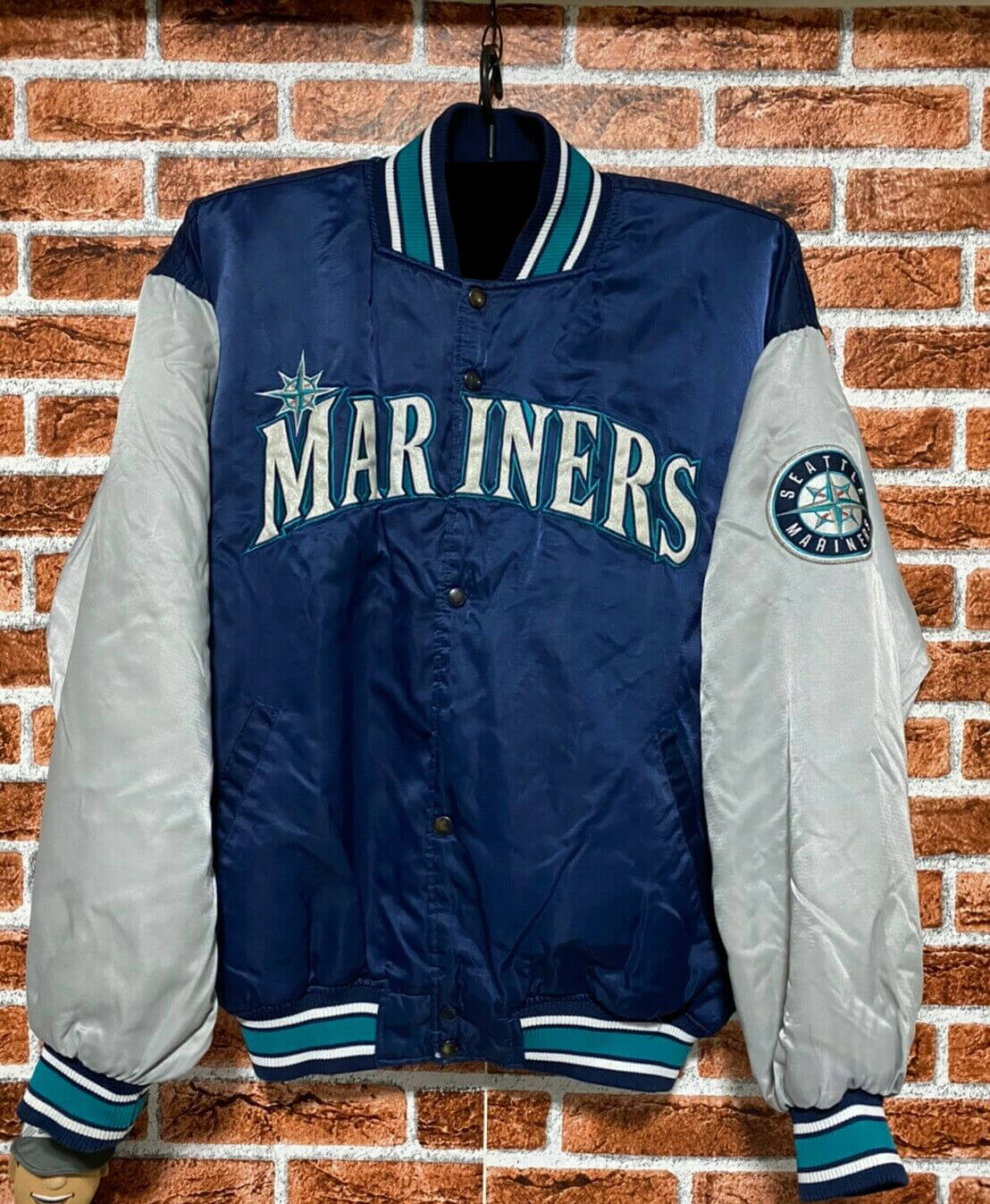 Maker of Jacket Fashion Jackets Vintage Seattle Mariners Diamond Collection Satin