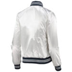 White NFL Team Dallas Cowboys Satin Jacket