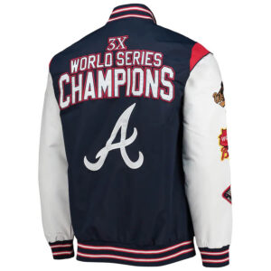Atlanta Braves 3x World Series Champions Bomber Jacket