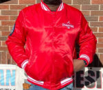 Atlanta Braves World Series Champions Red Satin Jacket