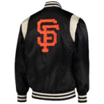 Black Cream San Francisco Giants MLB Satin Jacket