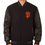 Black MLB San Francisco Giants Varsity Jacket