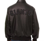 Black MLB Team San Francisco Giants Leather Jacket