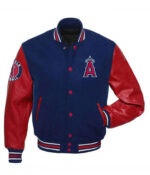 Blue Red MLB Los Angeles Angels Varsity Jacket
