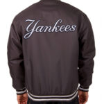 Charcoal New York Yankees MLB Polyester Jacket