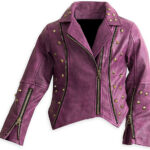 Disney Descendants Purple Moto Studded Leather Jacket