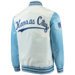 Kansas City Royals White And Light Blue Satin Jacket
