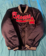MLB Atlanta Braves Brown Satin Jacket