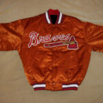 MLB Atlanta Braves Orange Satin Jacket