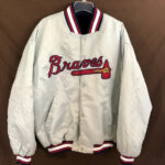 MLB Atlanta Braves White Satin Jacket