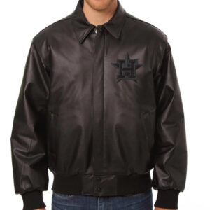 MLB Black Houston Astros Leather Jacket