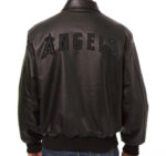 MLB Black Los Angeles Angels Leather Jacket