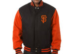 MLB Black Orange San Francisco Giants Wool Jacket