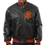 MLB Black San Francisco Giants Leather Jacket