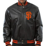 MLB Black San Francisco Giants Leather Jacket