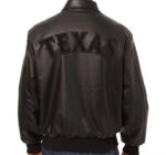 MLB Black Texas Rangers Leather Jacket
