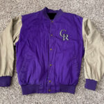 MLB Colorado Rockies Blue And Cream Bomber Jacket