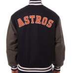 MLB Houston Astros Navy And Gray Wool JacketMLB Houston Astros Navy And Gray Wool Jacket