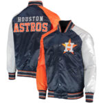 MLB Houston Astros Tricolor Satin Jacket
