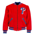 MLB Philadelphia Phillies Red Wool Jacket
