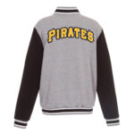 MLB Pittsburgh Pirates Gray And Black Wool Jacket