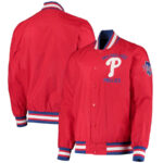 MLB Red Philadelphia Phillies Windbreaker Jacket