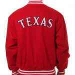 MLB Red Texas Rangers Wool Jacket