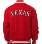 MLB Red Texas Rangers Wool Jacket