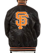 MLB San Francisco Giants Black Satin Jacket