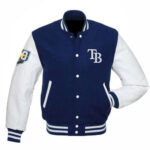 MLB Tampa Bay Rays Blue And White Varsity Jacket