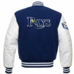 MLB Tampa Bay Rays Blue And White Varsity Jacket
