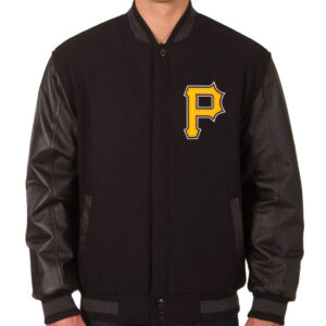 MLB Team Pittsburgh Pirates Black Varsity Jacket