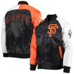 MLB Team San Francisco Giants Tricolor Satin Jacket
