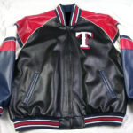 MLB Texas Rangers Baseball Leather Jacket