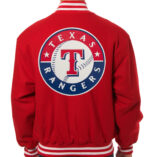 MLB Texas Rangers Red Wool Jacket
