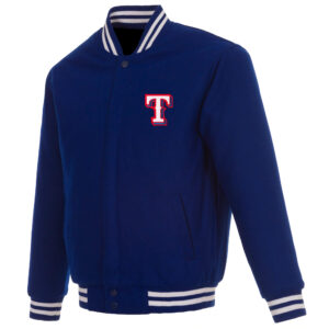 MLB Texas Rangers Royal Blue Wool Jacket