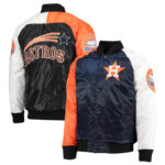 MLB Tricolor Houston Astros Satin Jacket