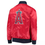MLB Tricolor Los Angeles Angels Satin Jacket