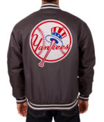 New York Yankees Charcoal MLB Polyester Jacket