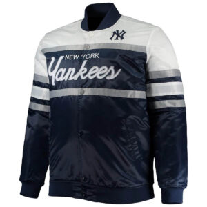 New York Yankees Coaches Full Snap Satin Jacket