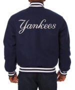 New York Yankees Jeff Hamilton Navy MLB Wool Jacket