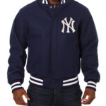 New York Yankees Jeff Hamilton Navy MLB Wool Jacket