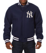 New York Yankees Jeff Hamilton Navy MLB Wool Jacket