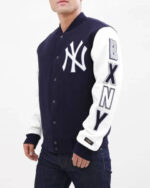 New York Yankees Navy White Varsity Jacket