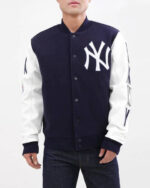 New York Yankees Navy White Varsity Jacket